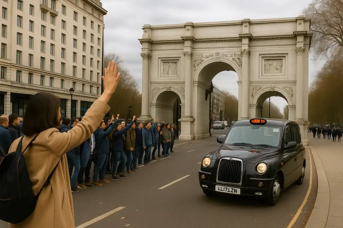 GPT4o imagines Marble Arch 15 years ago. Looks nothing like it, of course.