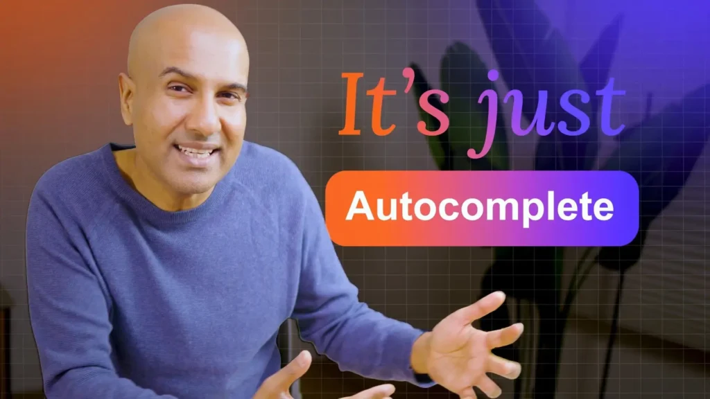 It’s just autocomplete