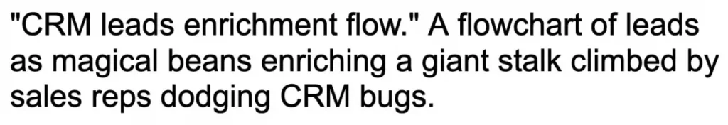 Prompt for CRM leads flow.