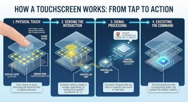 How a touchscreen works